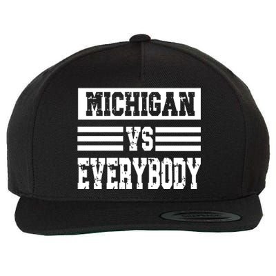 Cool Vintage Michigan Vs Every Body College Football Wool Snapback Cap