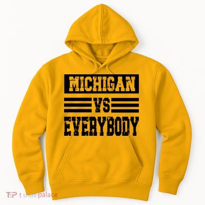 Cool Vintage Michigan Vs Every Body College Football Hoodie