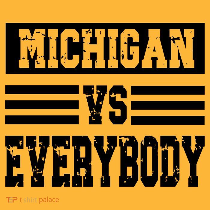 Cool Vintage Michigan Vs Every Body College Football Tall T-Shirt
