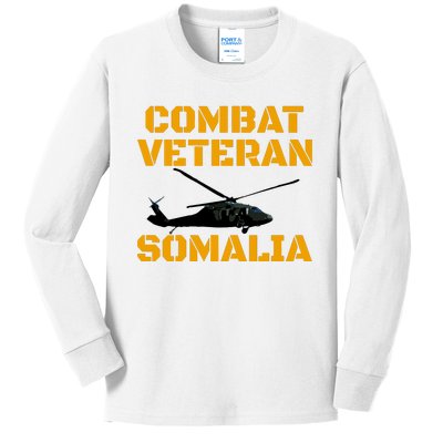 Combat Veteran Mogadishu Somalia Operation Restore Hope Kids Long Sleeve Shirt