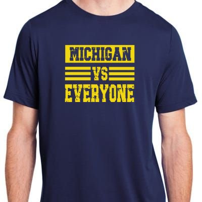 Cool Vintage Michigan Vs Every One College Football Adult ChromaSoft Performance T-Shirt