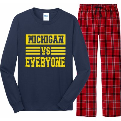 Cool Vintage Michigan Vs Every One College Football Long Sleeve Pajama Set