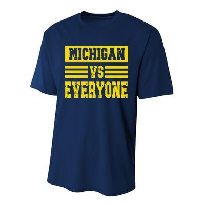 Cool Vintage Michigan Vs Every One College Football Performance Sprint T-Shirt