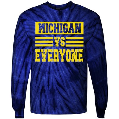 Cool Vintage Michigan Vs Every One College Football Tie-Dye Long Sleeve Shirt