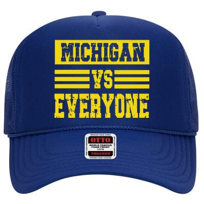 Cool Vintage Michigan Vs Every One College Football High Crown Mesh Back Trucker Hat