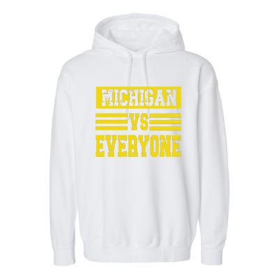 Cool Vintage Michigan Vs Every One College Football Garment-Dyed Fleece Hoodie