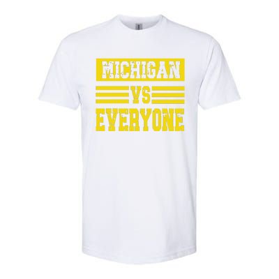 Cool Vintage Michigan Vs Every One College Football Softstyle® CVC T-Shirt