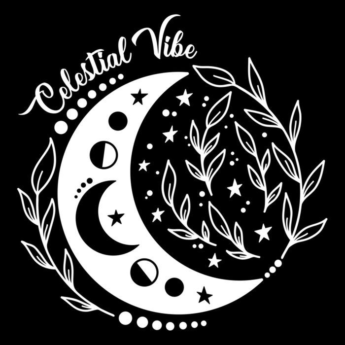 Celestial Vibe Moon Nature Floral Graphic Gift Bucket Hat