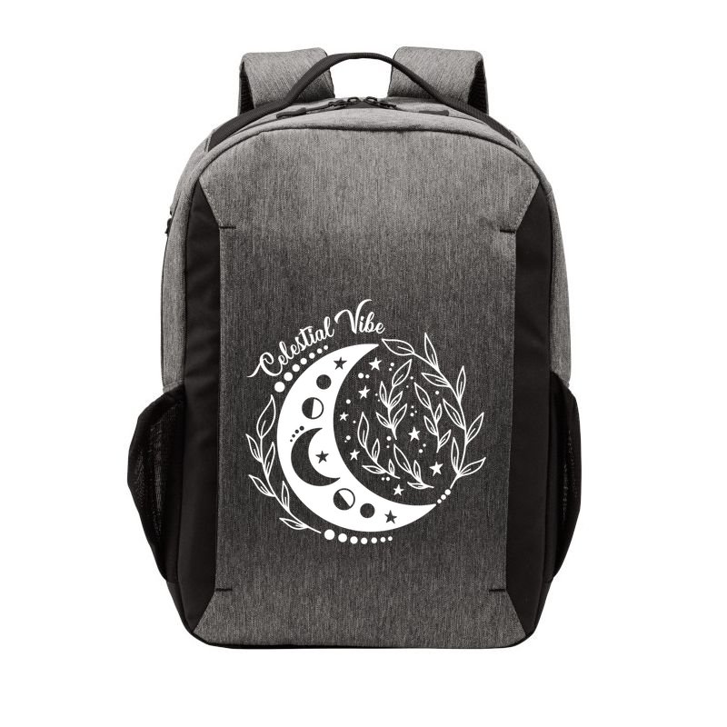 Celestial Vibe Moon Nature Floral Graphic Gift Vector Backpack
