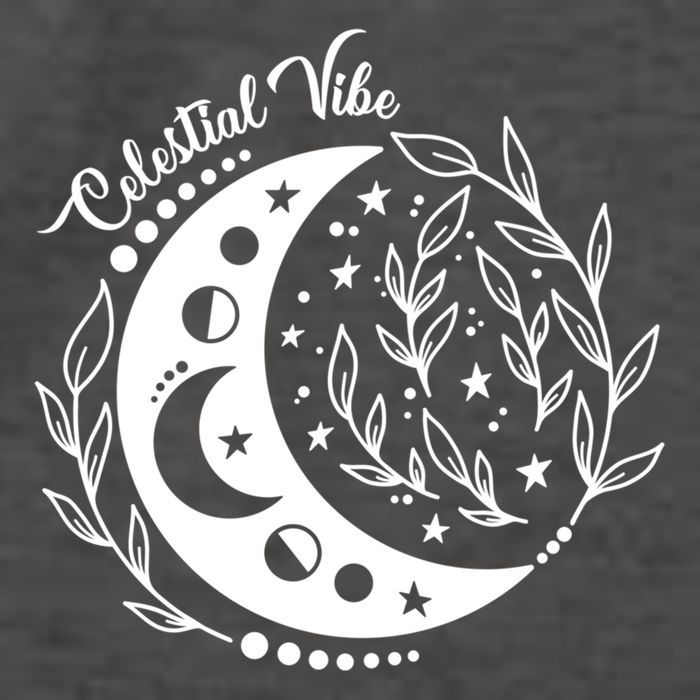 Celestial Vibe Moon Nature Floral Graphic Gift Vector Backpack