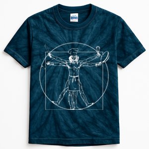 Chef Vitruvian Man Da Vinci Funny Cooking Gift Kids Tie-Dye T-Shirt