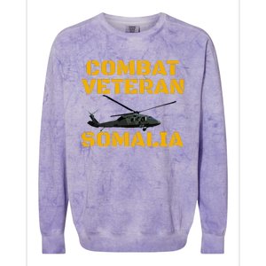 Combat Veteran Mogadishu Somalia Operation Restore Hope Colorblast Crewneck Sweatshirt