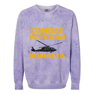 Combat Veteran Mogadishu Somalia Operation Restore Hope Colorblast Crewneck Sweatshirt