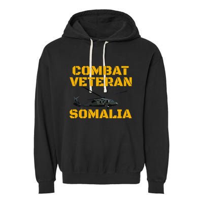 Combat Veteran Mogadishu Somalia Operation Restore Hope Garment-Dyed Fleece Hoodie