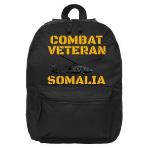 Combat Veteran Mogadishu Somalia Operation Restore Hope 16 in Basic Backpack