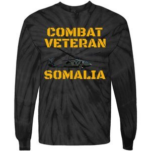 Combat Veteran Mogadishu Somalia Operation Restore Hope Tie-Dye Long Sleeve Shirt