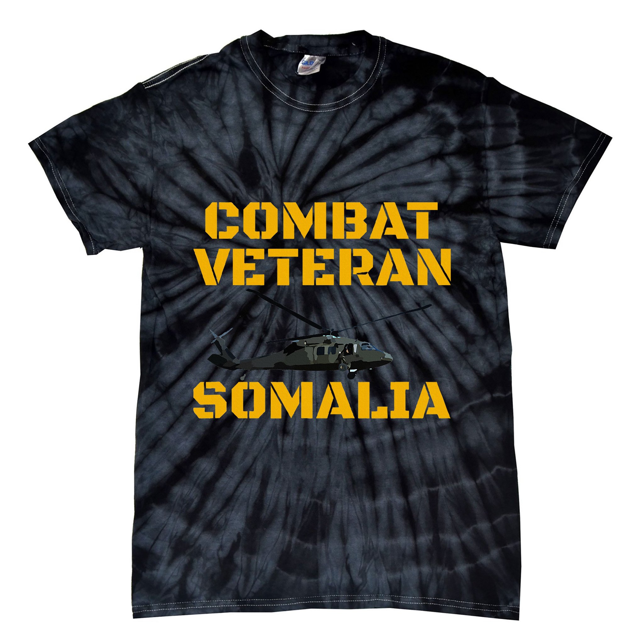 Combat Veteran Mogadishu Somalia Operation Restore Hope Tie-Dye T-Shirt