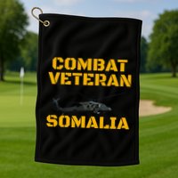Combat Veteran Mogadishu Somalia Operation Restore Hope Golf Towel