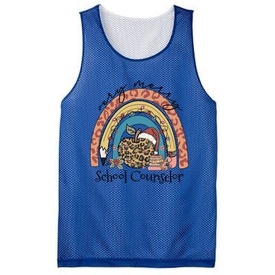 Christmas Very Merry School Counselor Rainbow Christmas Pjs Gift Mesh Reversible Basketball Jersey Tank