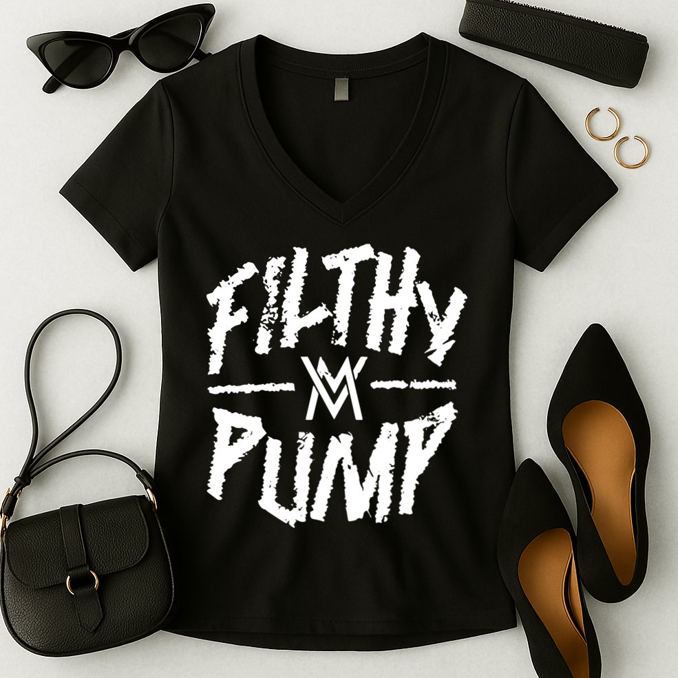 Calum Von Moger Filthy Pump Women's V-Neck T-Shirt