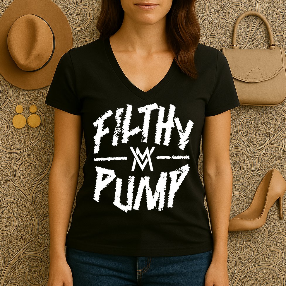 Calum Von Moger Filthy Pump Women's V-Neck T-Shirt