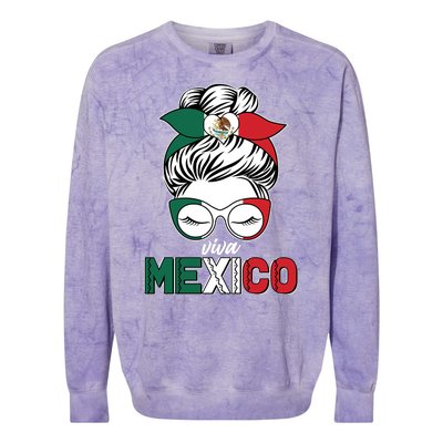 Cute Viva Mexico Colorblast Crewneck Sweatshirt