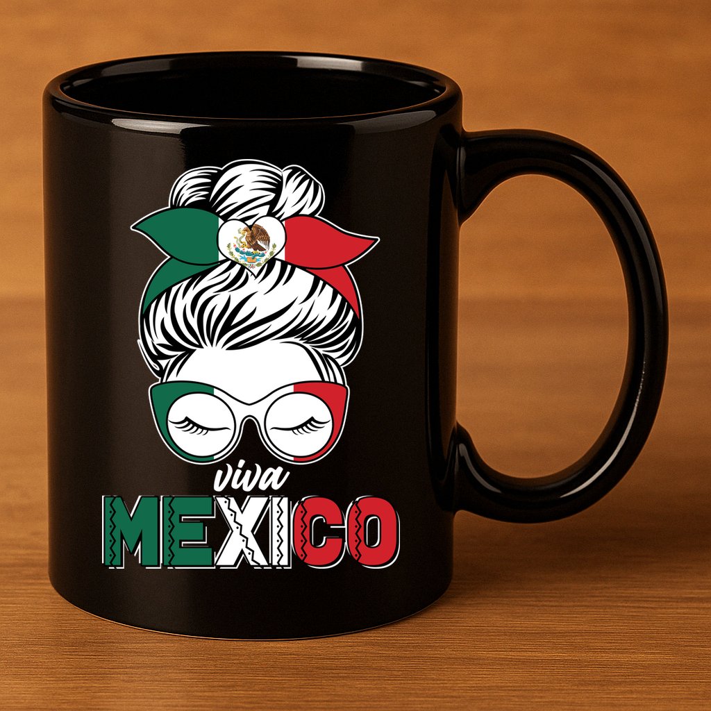 Cute Viva Mexico 11oz C Handle Ceramic Mug