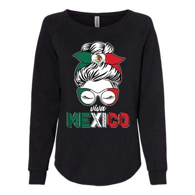 Cute Viva Mexico Womens California Wash Sweatshirt