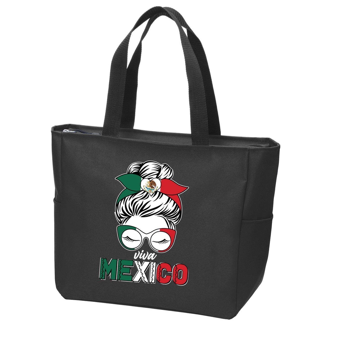 Cute Viva Mexico Zip Tote Bag