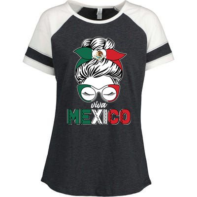 Cute Viva Mexico Enza Ladies Jersey Colorblock Tee