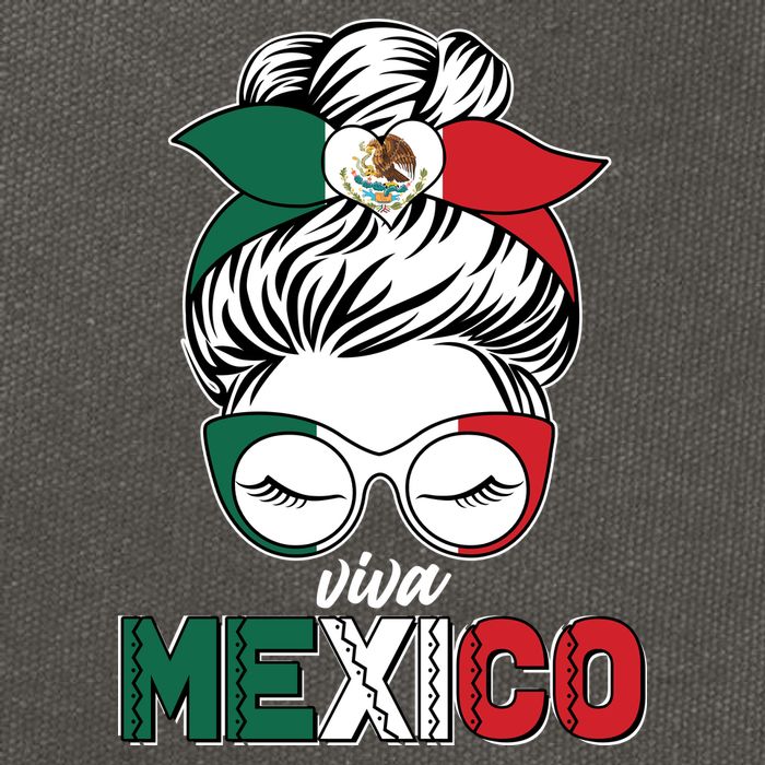 Cute Viva Mexico Cotton Canvas Backpack