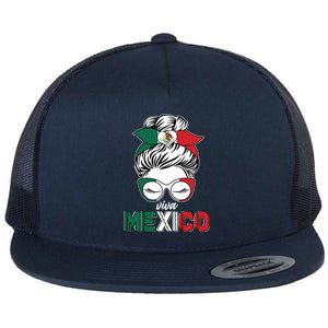 Cute Viva Mexico Flat Bill Trucker Hat