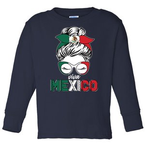 Cute Viva Mexico Toddler Long Sleeve Shirt