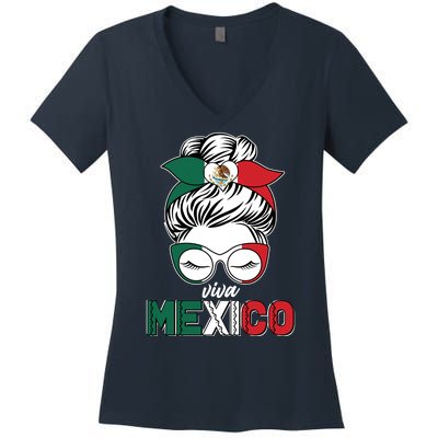 Cute Viva Mexico Women's V-Neck T-Shirt