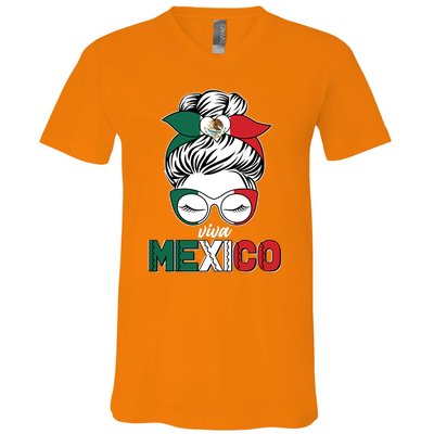 Cute Viva Mexico V-Neck T-Shirt