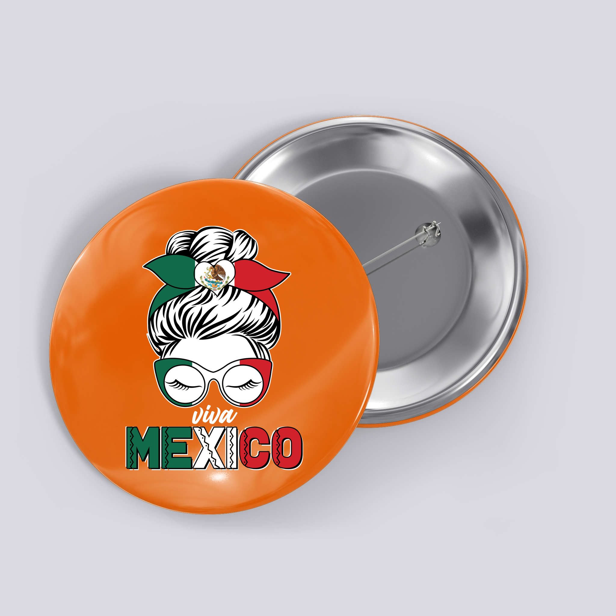 Cute Viva Mexico Button