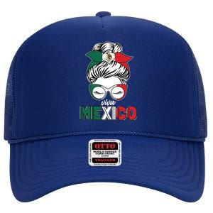 Cute Viva Mexico High Crown Mesh Back Trucker Hat