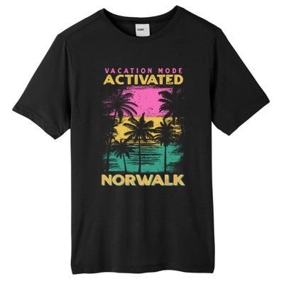 Connecticut Vacation Mode Activated Norwalk Gift Tall Fusion ChromaSoft Performance T-Shirt