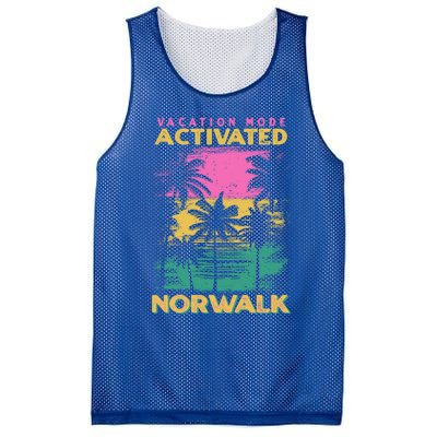 Connecticut Vacation Mode Activated Norwalk Gift Mesh Reversible Basketball Jersey Tank