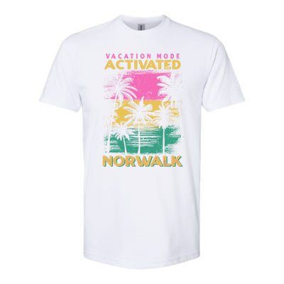 Connecticut Vacation Mode Activated Norwalk Gift Softstyle® CVC T-Shirt