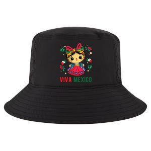 Cute Viva Mexico Girl Mexican Independence Day Cool Comfort Performance Bucket Hat