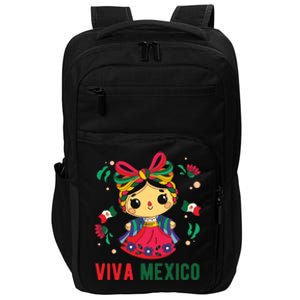 Cute Viva Mexico Girl Mexican Independence Day Impact Tech Backpack