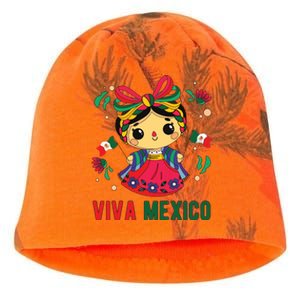 Cute Viva Mexico Girl Mexican Independence Day Kati - Camo Knit Beanie