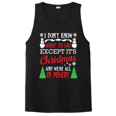 Christmas Vacation Misery Funny Xmas Santa Family Quotes PosiCharge Competitor Tank