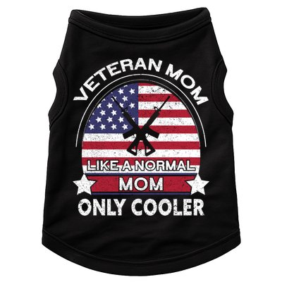 Cooler Veteran Mom Proud American Veteran Mom Gift Doggie Tank