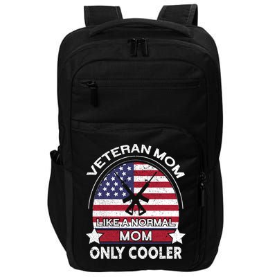 Cooler Veteran Mom Proud American Veteran Mom Gift Impact Tech Backpack