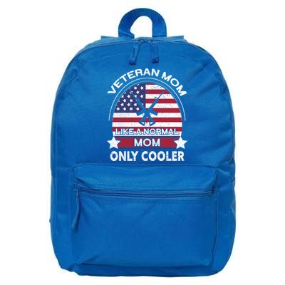 Cooler Veteran Mom Proud American Veteran Mom Gift 16 in Basic Backpack