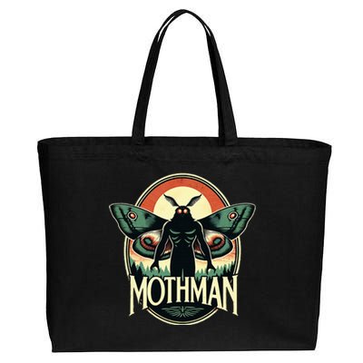 Cryptid Vintage Mothman Folklore Cotton Canvas Jumbo Tote