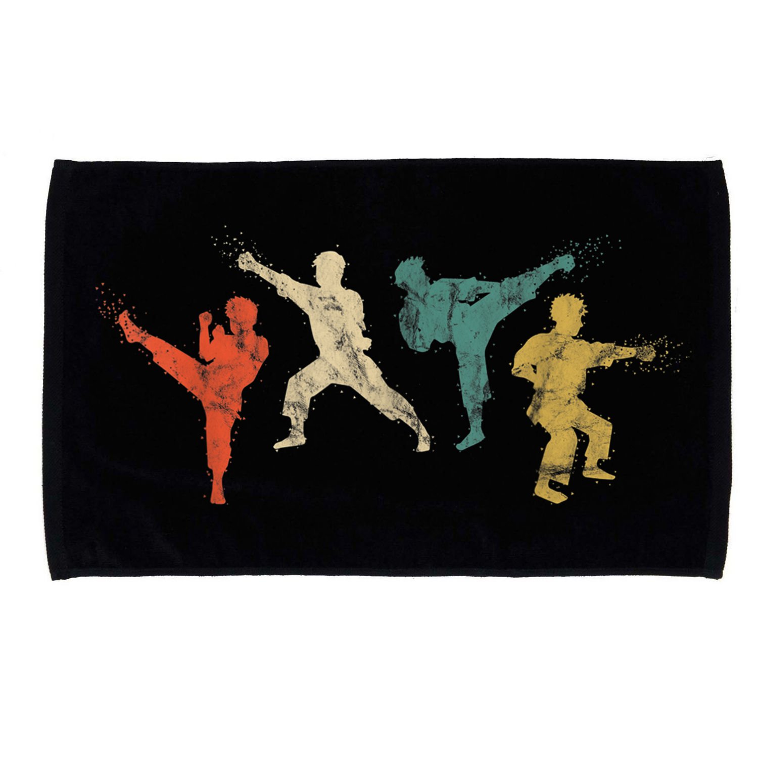 Cool Vintage Martial Arts Gift For Kids And Adults Karate Gift Microfiber Hand Towel