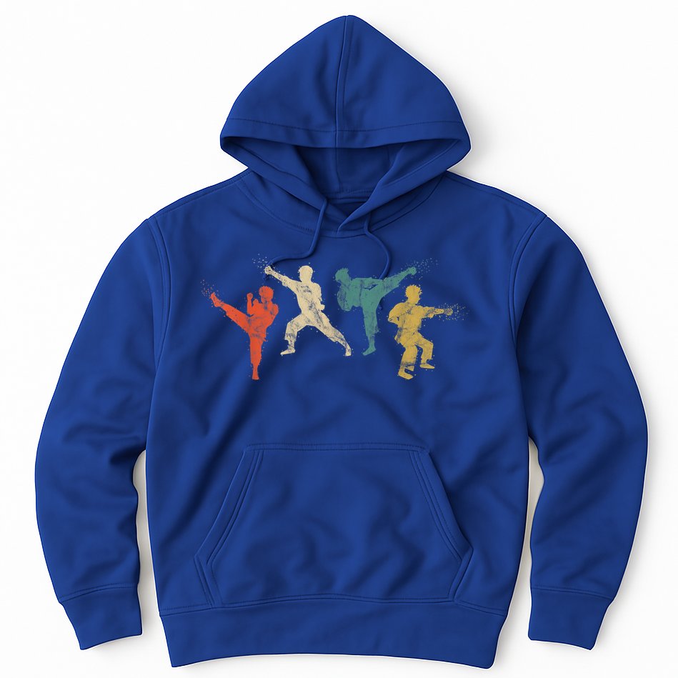 Cool Vintage Martial Arts Gift For Kids And Adults Karate Gift Hoodie
